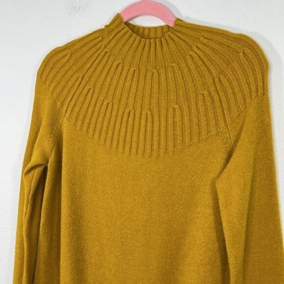 Anthropologie Welford Tunic Sweater Mustard Yellow‎ size XS - Picture 3 of 8